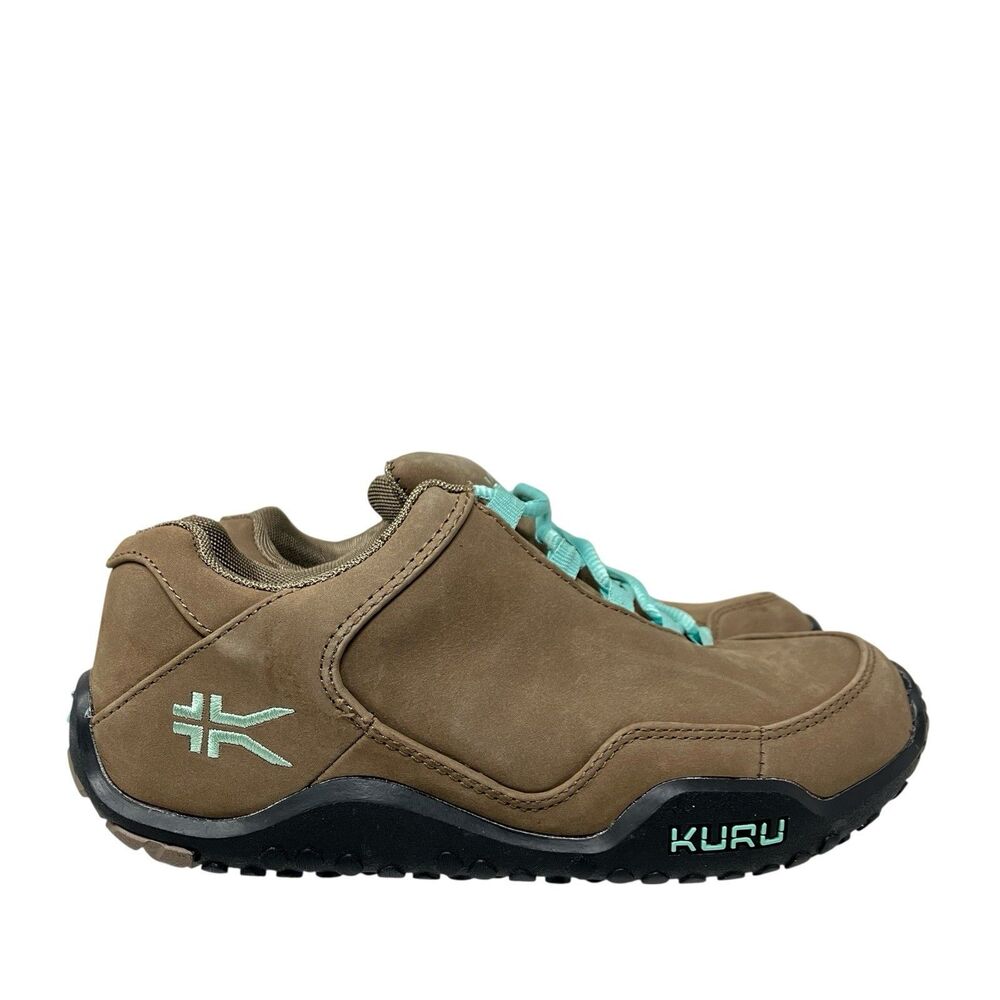 Kuru‎ Chicane Wide Brown Nubuck Leather Arch Support Hiker Shoes